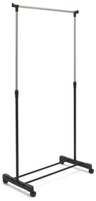 Czarny metalowy stojak na ubrania 85x94x48 cm – Addis