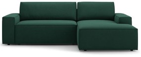 Zielony rozkładany narożnik (prawostronny) Jodie – Micadoni Home