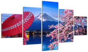 Obraz - Widok na szczyt, Japonia (125x70 cm)