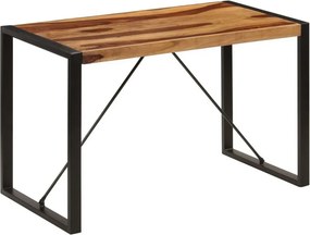 Brązowy stół z drewna sheesham 60x120 – Fulo 2X