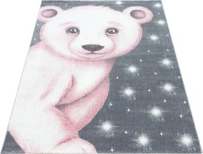 Dywan dziecięcy Bambi Miś różowy 120 cm x 170 cm