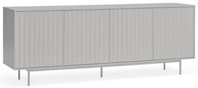 Szara niska komoda 211x80 cm Sierra – Teulat