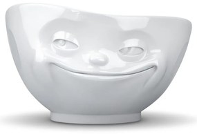 Biała porcelanowa uśmiechnięta miska 58products