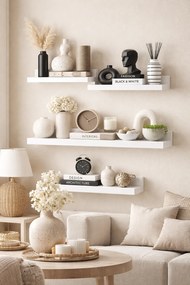 Biała Nowoczesna Półka Ścienna 40 Cm H4-R01