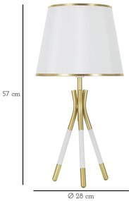 Lampa stołowa na trójnogu TRIPLY, 57 cm