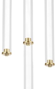 LAMPA WISZĄCA LED G024-4CPR ZŁOTA