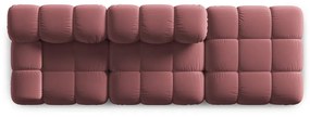 Różowa aksamitna sofa 282 cm Bellis – Micadoni Home