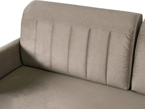 Sofa Rozkładana z Funkcją Spania LUMO Dwuosobowa Beżowa Nowoczesna do Salonu