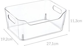 Organizer z przezroczystego plastiku, 5 l