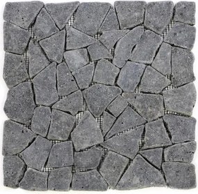 Mozaika kamienna z andezytu Garth na siatce ciemno szara 1 m2