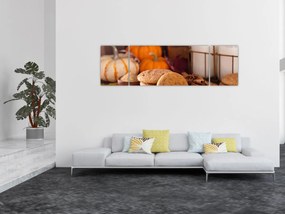Obraz - Jesienne ciasteczka (170x50 cm)