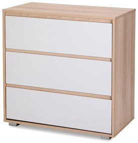 Komoda dla dzieci DALIA 80cm buk/szara LITTLE SKY