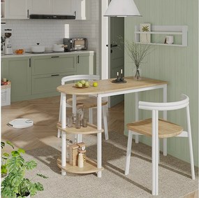 Stół kuchenny gold power dąb/biały 110x50x75.5 freetown