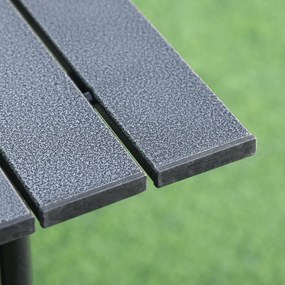 Outsunny aluminiowy składany stół kempingowy, 70 cm x 70 cm x 69 cm