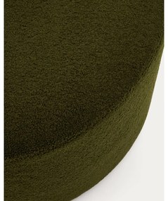 Zielony puf z materiału bouclé Kaeli – Kave Home