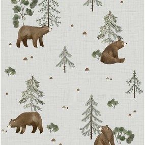 Tapeta dziecięca 10 m x 50 cm Mountain &amp; Bears – Lilipinso