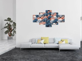 Obraz - Fale i wzgórza (125x70 cm)