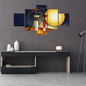 Obraz starożytnego obrazu (125x70 cm)