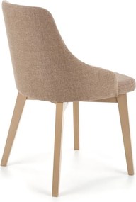 Wygodne krzesło na drewnianych nogach w kolorze dąb sonoma Toledo Halmar