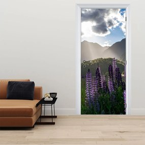 Fototapeta na drzwi - Sceneria łubinów (95x205cm)