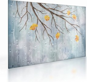 Obraz na szkle - Deszczowa jesień (70x50 cm)