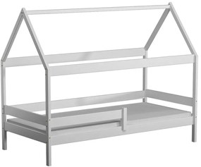 Białe łóżko domek z drewna sosnowego - Cubis 3X 200x90 cm