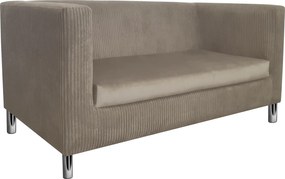 Sofa Monaco : Kolor nogi - Chrom, Kolor tkaniny - Paros2/Poso2, Typ tkaniny - Kronos/Poso, Wysokość nogi - 15 cm