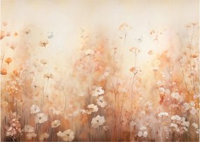 Obraz na szkle - Wzór dzikich kwiatów (70x50 cm)