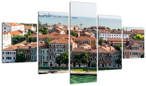 Obraz - Widok miasta z lotu ptaka (125x70 cm)