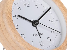 Budzik z bambusową obudową NEAT, Ø 10 cm