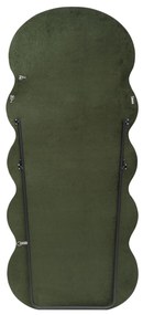 CONFETTO lustro stojące lub ścienne wiszące, oliwkowy welur 160/70/3 cm