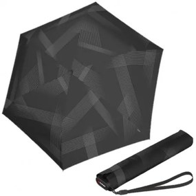 KNIRPS US.050 VISION BLACK - lekki damski parasol składany na płasko