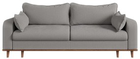 Jasnoszara sztruksowa sofa 220 cm Beata – Ropez