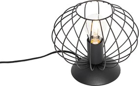 Przemysłowa lampa stołowa czarna - Margarita