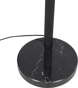 Designerska lampa podłogowa czarna 5-światłowa - Sixties Marmo
