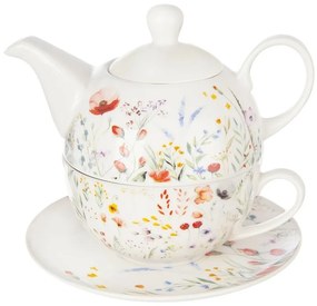 Orion Porcelanowy zestaw do herbaty Mak, 3 szt.