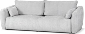 DALLAS – sofa 3-osobowa z funkcją spania 140x196 cm, tkanina Raven 06 jasnoszary