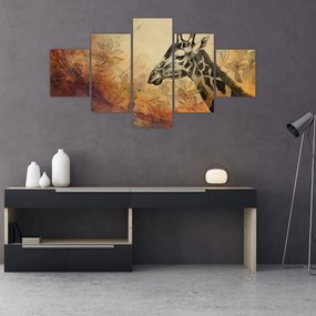 Obraz - Żyrafa, malarstwo (125x70 cm)