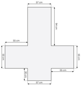 Czerwony ochronny pokrowiec na fotel 165 cm Lounge – douceur d'intérieur