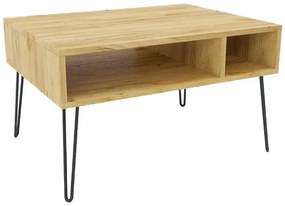 Minimalistyczny stolik kawowy dąb craft - Zorina 8X