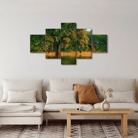 Obraz żyraf w naturze (125x70 cm)