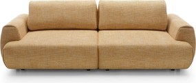 Masseno Sofa ZEST z funkcją spania i pojemnikiem na pościel - Żółty - SILENCIO 53