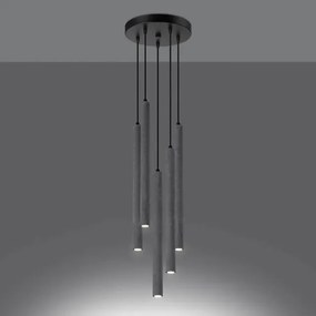 Betonowa industrialna lampa wisząca - A382 G5-L08