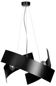 Czarna loftowa lampa wisząca z regulacją - D026 H4-A37