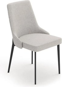 Komplet 2 nowoczesnych krzeseł "Venus" w tkaninie łatwej do czyszczenia funkcjonalne do salonu cm 58,5x48,5 89h