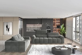 Sofa LAGOS 3 osobowa z elektrycznym wysuwem i regulowanymi zagłówkami WERSAL