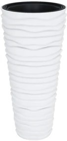 Biała nowoczesna donica do ogrodu L4-H69