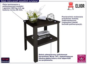 Stolik Kawowy Czarny W Stylu Loft Z5-W39