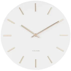 Karlsson 5821WH Stylowy zegar ścienny śr. 30 cm