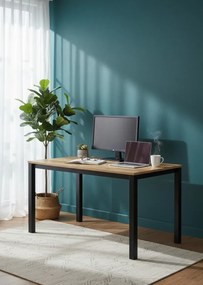 Długie biurko do pracy dąb craft D6-D14